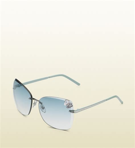 gucci sonnenbrille damen blau|gucci brille schmetterling.